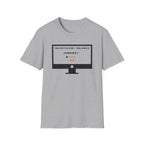 "Insufficient Balance" Retro Computer Screen Graphic T-Shirt