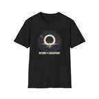 'Return to Checkpoint' T‑Shirt — Retro Space Arcade Graphic Tee