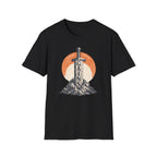 "Gains" Giant Sword T-Shirt — 'Endure Conquer' Vintage Fitness Tee