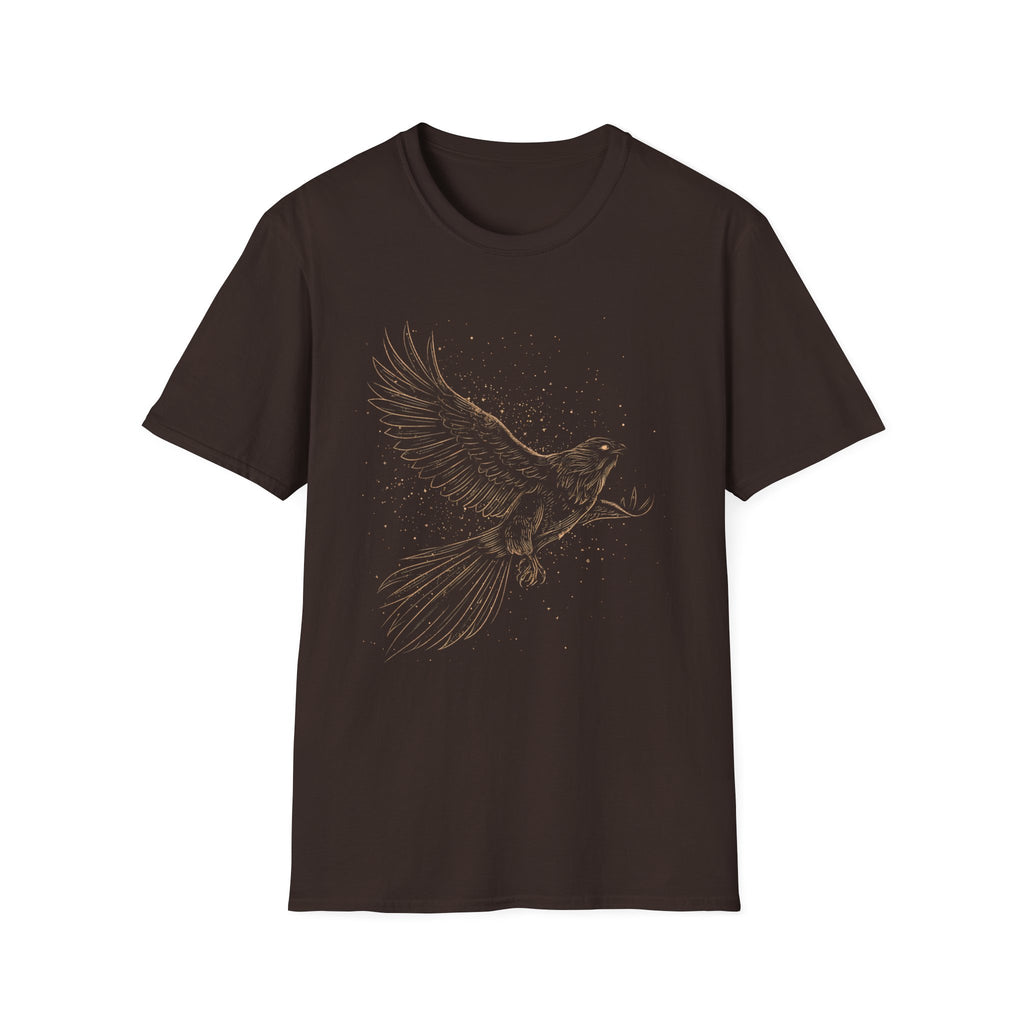 Rising Eagle Graphic T‑Shirt — Vintage Bronze Bird Tee