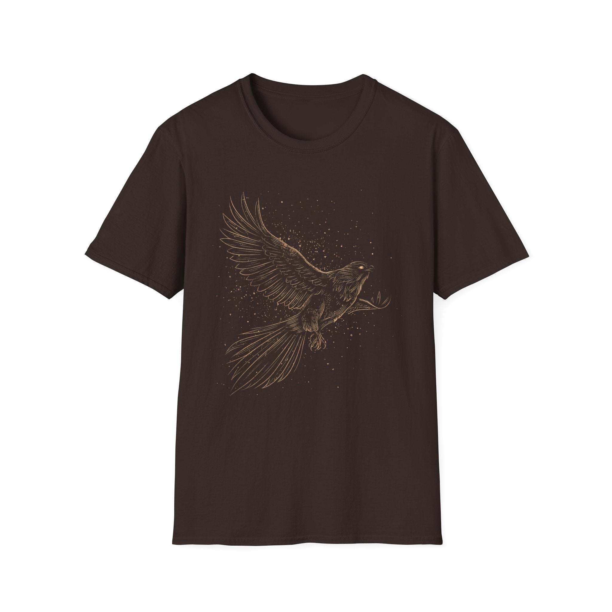 Rising Eagle Graphic T‑Shirt — Vintage Bronze Bird Tee