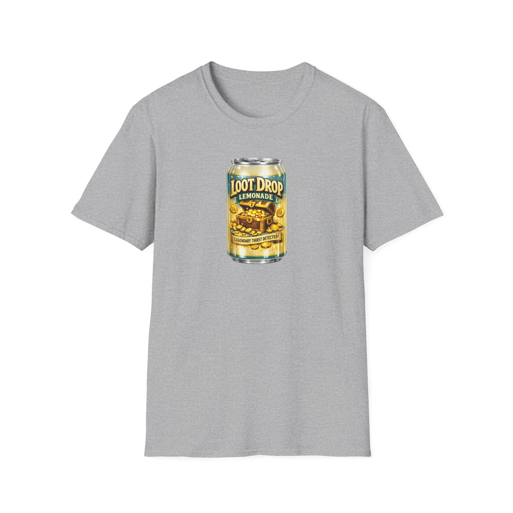 Loot Drop Lemonade T-Shirt — Gamer Treasure Can Graphic Tee