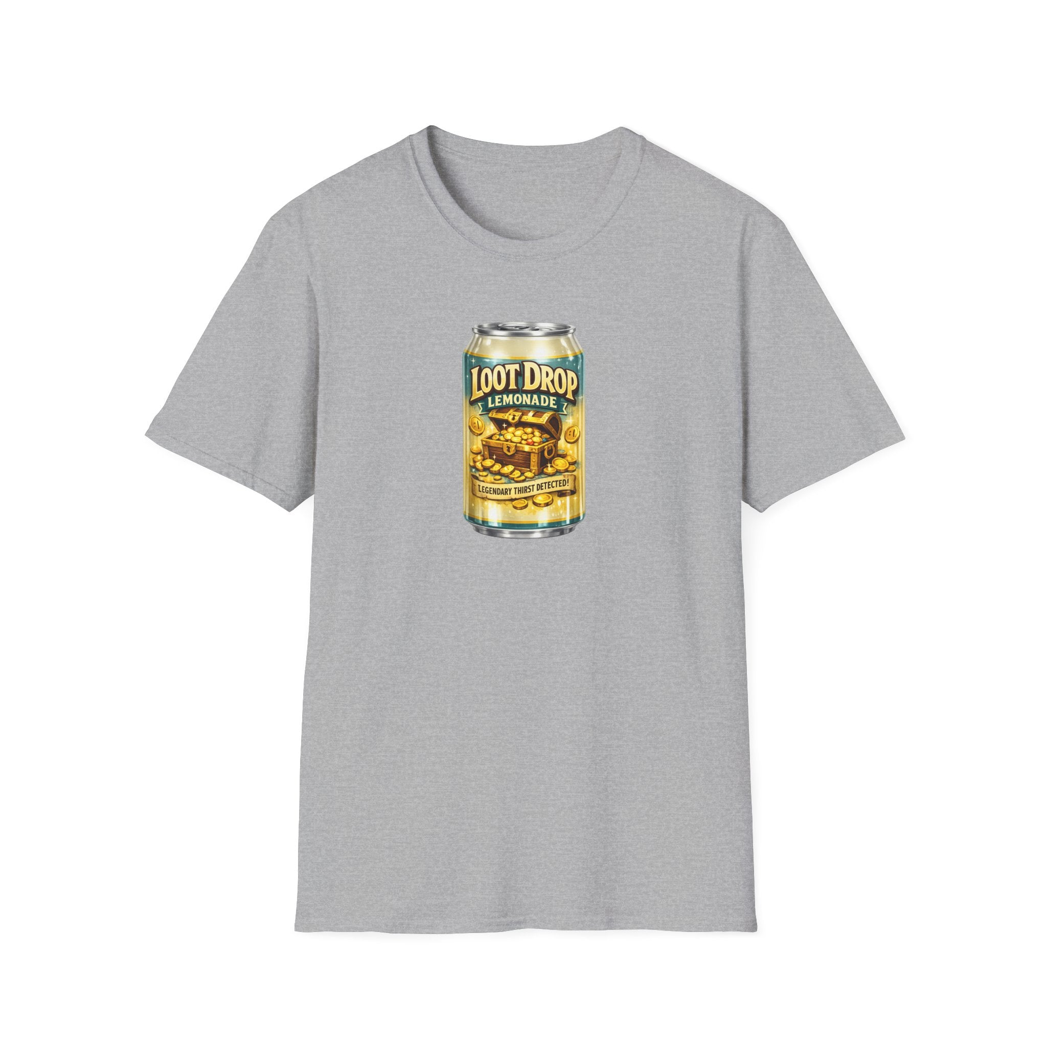 Loot Drop Lemonade T-Shirt — Gamer Treasure Can Graphic Tee