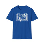 Spellbook Stylized Graphic T-Shirt - Vintage Witchbook Tee (Eye, Skull & Symbols)