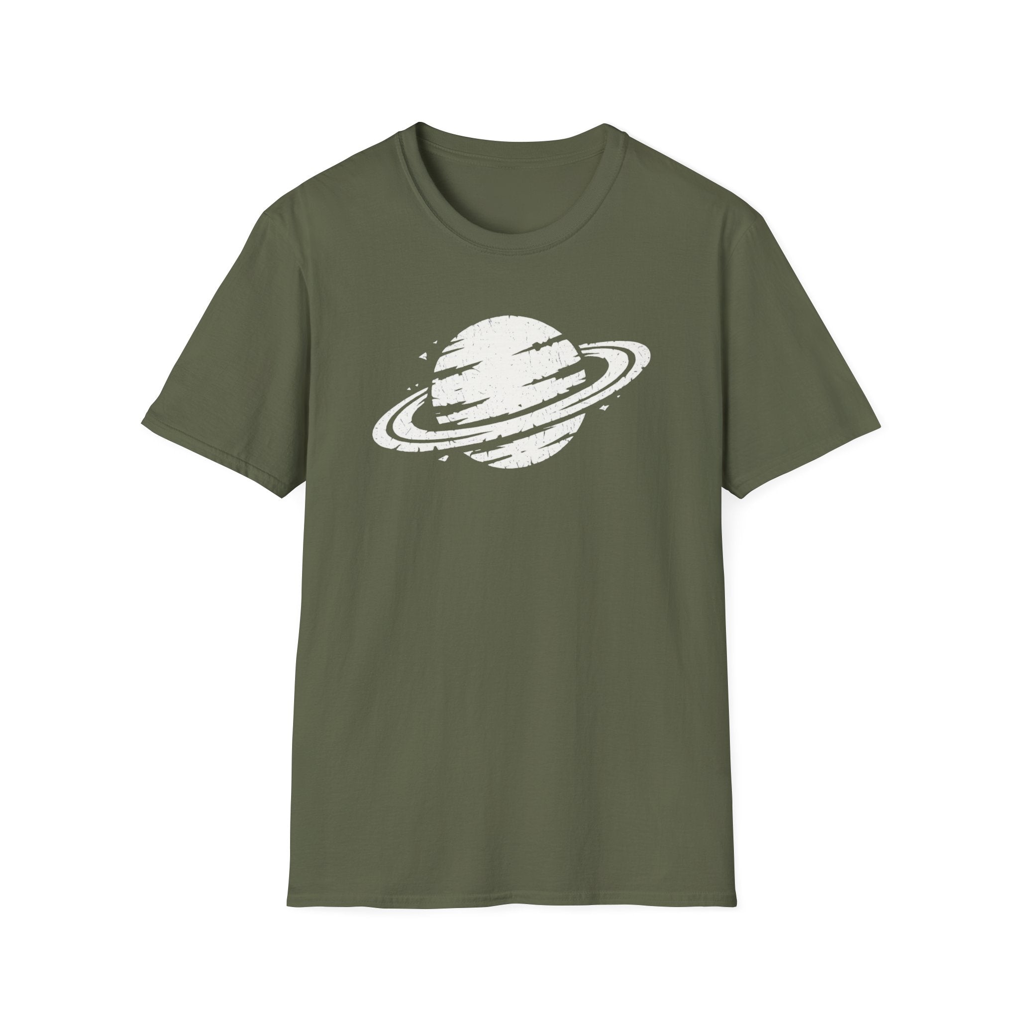 Distressed Saturn Graphic T-Shirt - Vintage Planet Space Tee