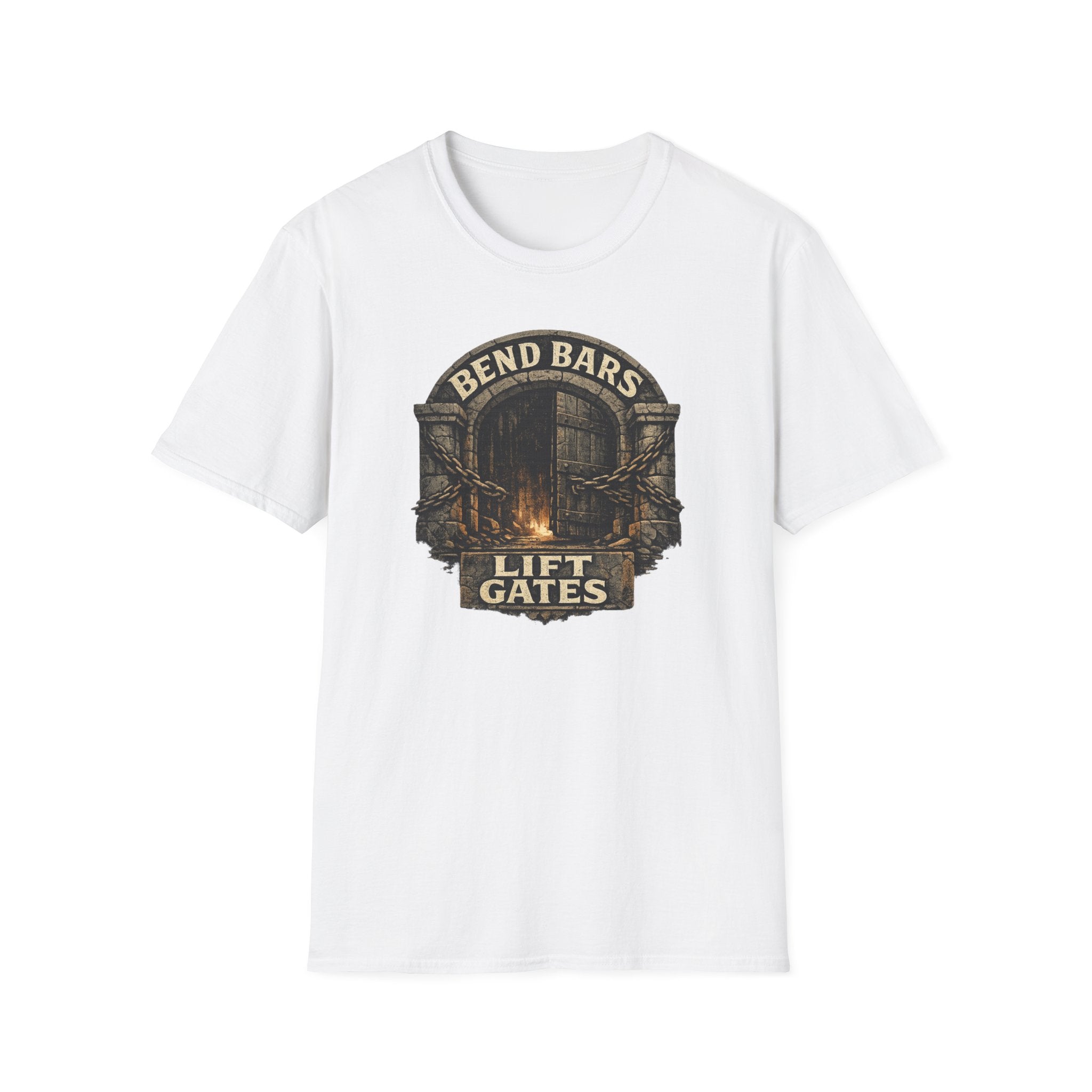 Bend Bars Lift Gates T-Shirt — Vintage D&D Tee