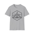 Castle Pixel Art Graphic T-Shirt - Minimal Fairytale Tee