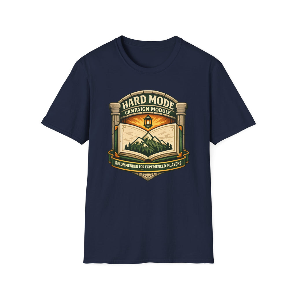 Hard Mode Campaign Module T-Shirt - RPG Adventure Graphic Tee