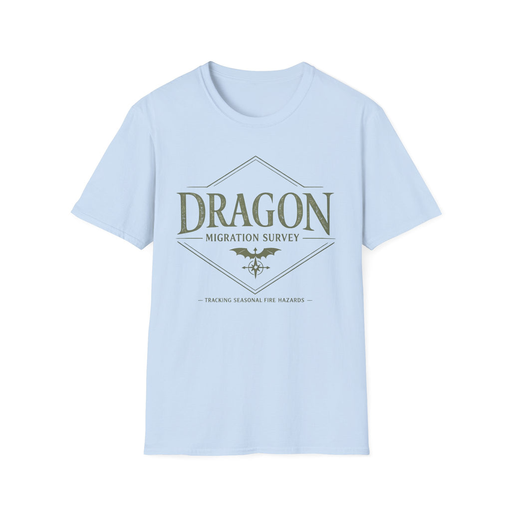Dragon Migration Survey T-Shirt — Fantasy Nature Exploration Tee