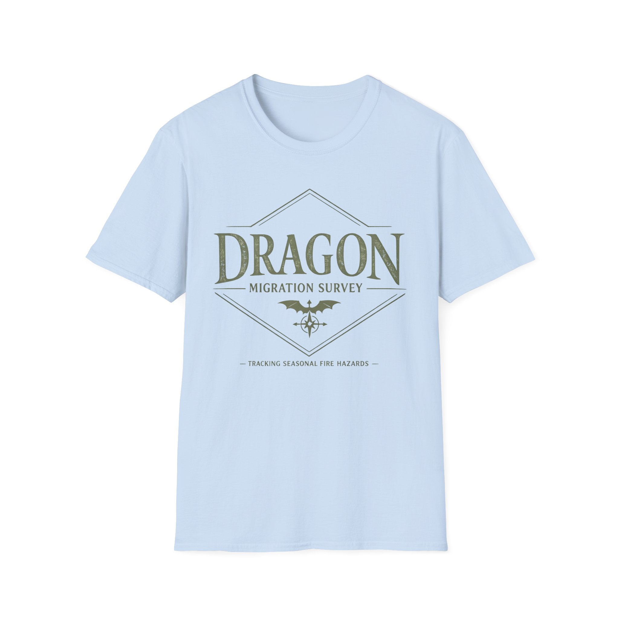 Dragon Migration Survey T-Shirt — Fantasy Nature Exploration Tee