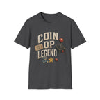 Coin Op Legend Retro Arcade T-Shirt - Vintage Joystick Tee