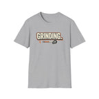 Grinding T-Shirt — Motivational Hustle Tee with Progress Bar & Gear