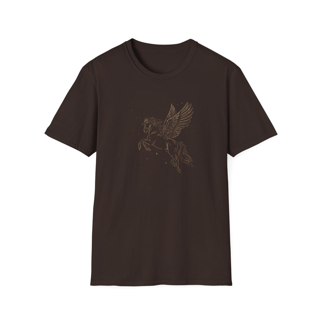 Pegasus Line Art T-Shirt — Minimal Winged Horse Graphic Tee