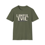 Lawful Evil Graphic Tee — "Will Conquer for Profit" D&D Inspired T-Shirt
