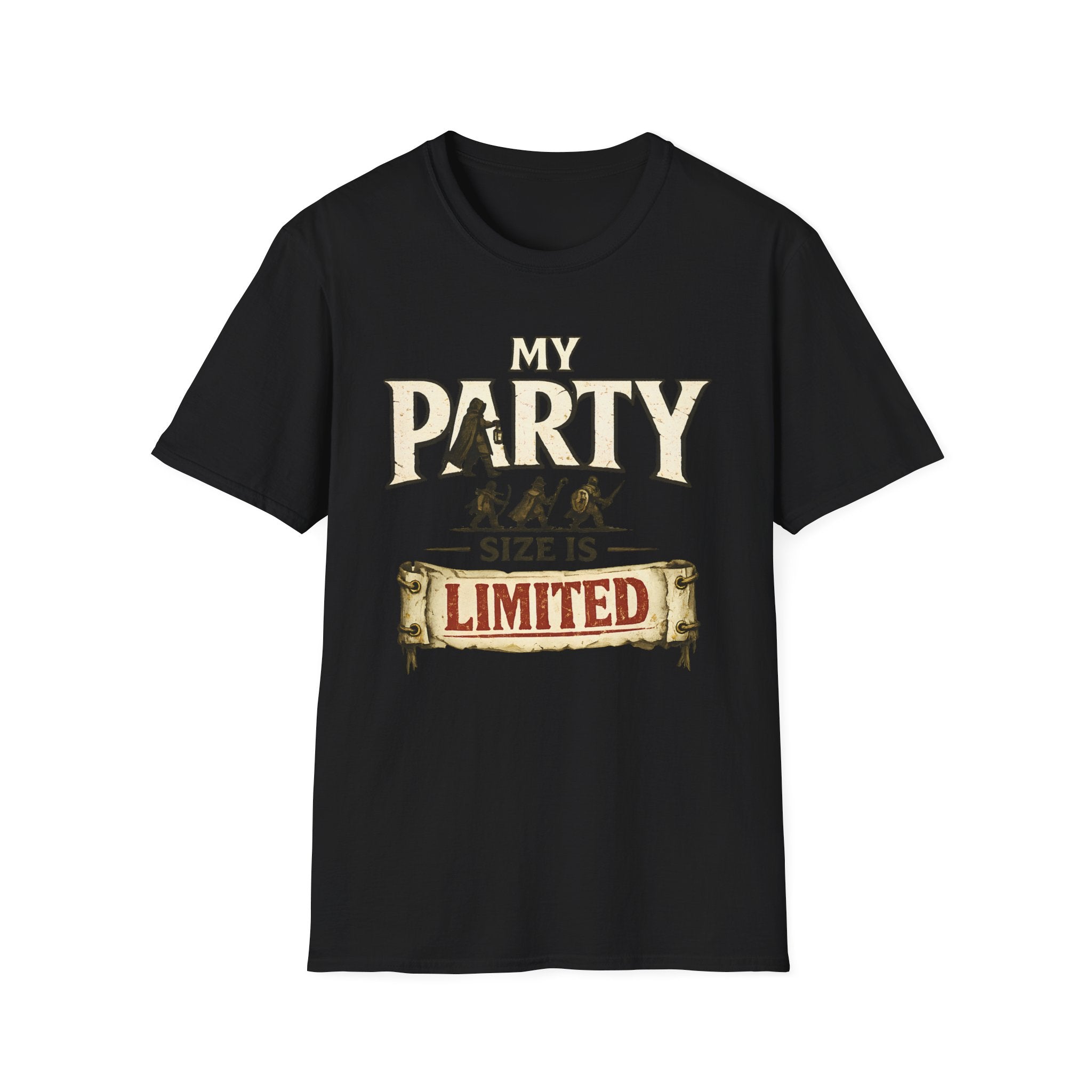 My Party Size Is Limited T-Shirt - Funny D&D RPG Player Tee
