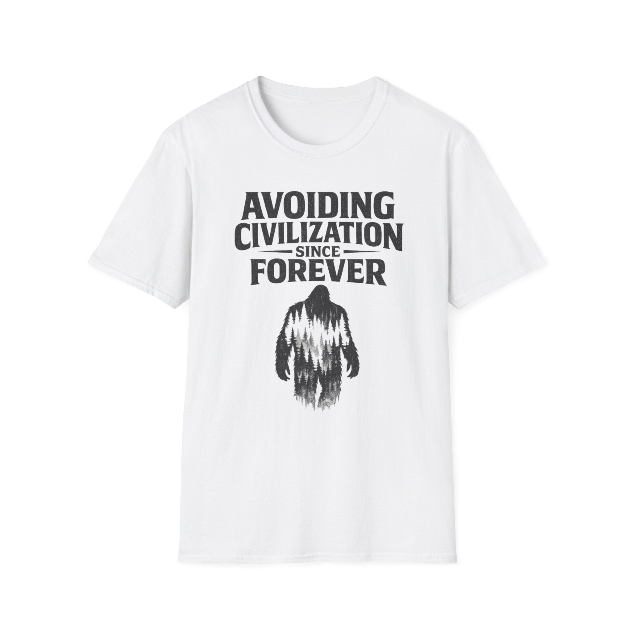 Avoiding Civilization Since Forever T-Shirt — Bigfoot Graphic