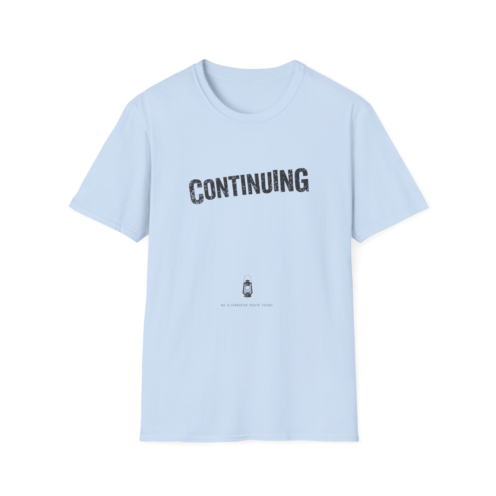 Continuing T-Shirt - Minimalist Gamer Term Tee for Resilience & Recovery