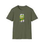 Crit Hit Citrus Soda Parody T-Shirt — Gamer Energy Drink Graphic Tee