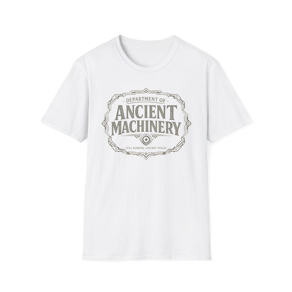 Dept. of Ancient Machinery T‑Shirt -  Still Working Do Not Touch Graphic Tee