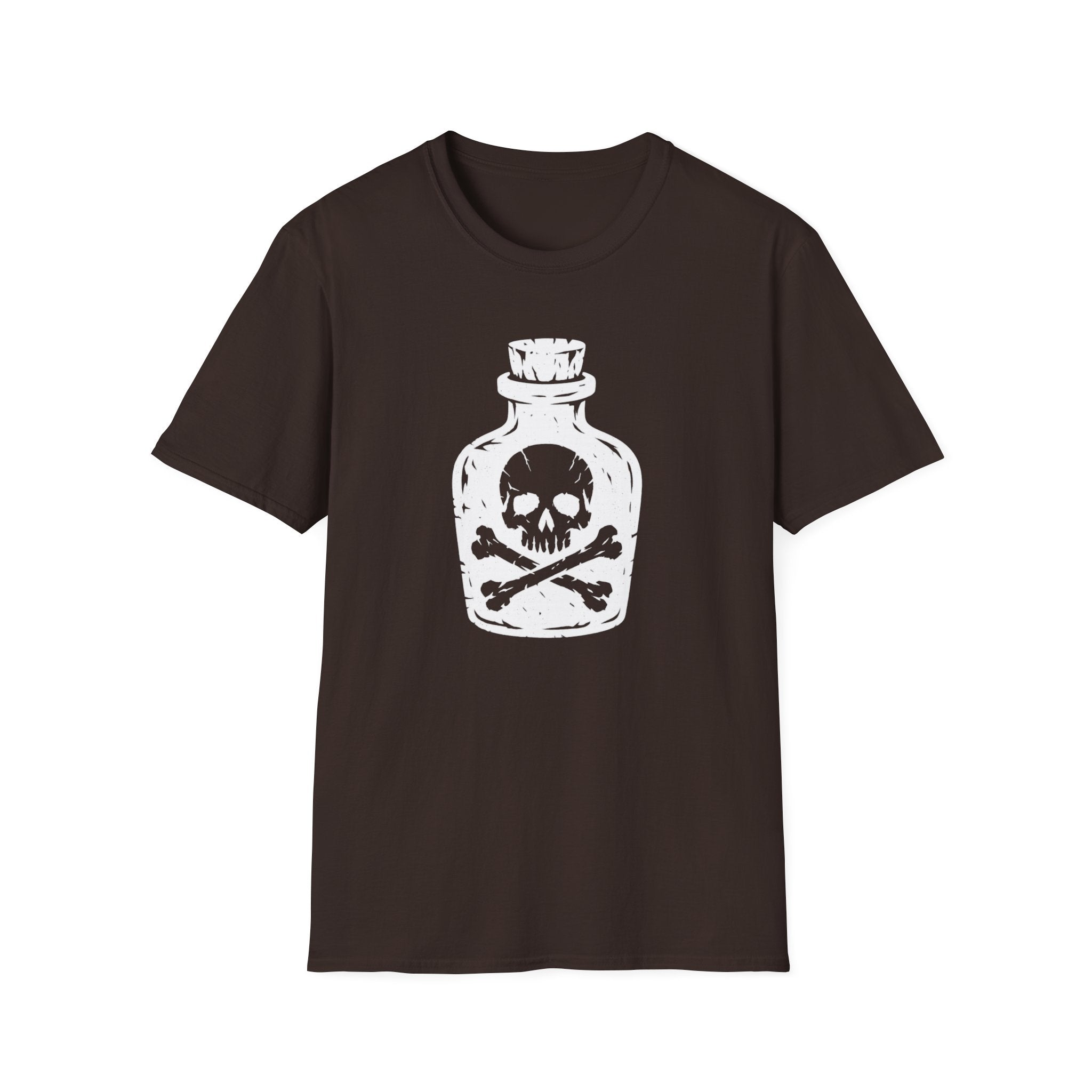 Poison Bottle Skull & Crossbones T-Shirt - Gothic Tee