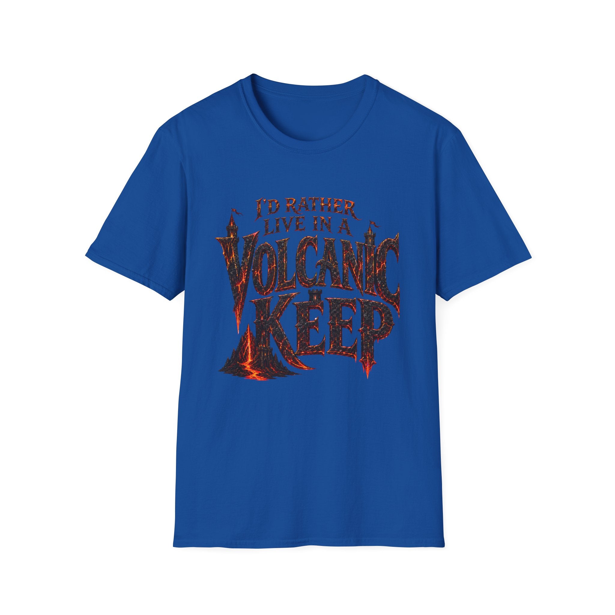 I'd Rather Live in a Volcanic Keep Graphic T-Shirt