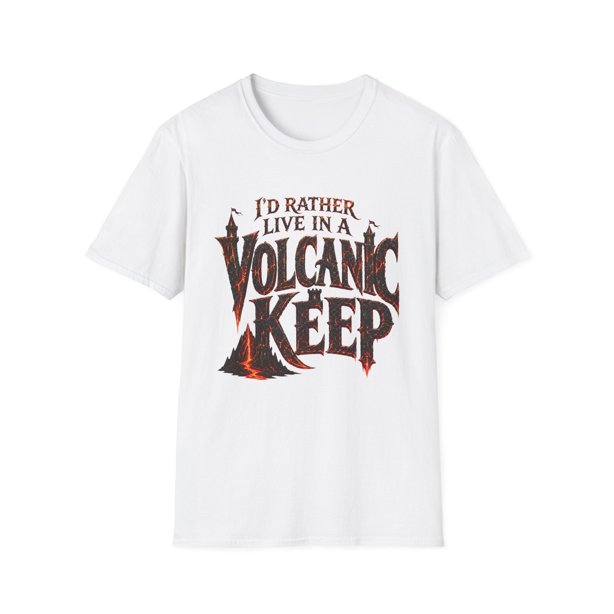 I'd Rather Live in a Volcanic Keep Graphic T-Shirt