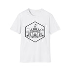 Castle Pixel Art Graphic T-Shirt - Minimal Fairytale Tee