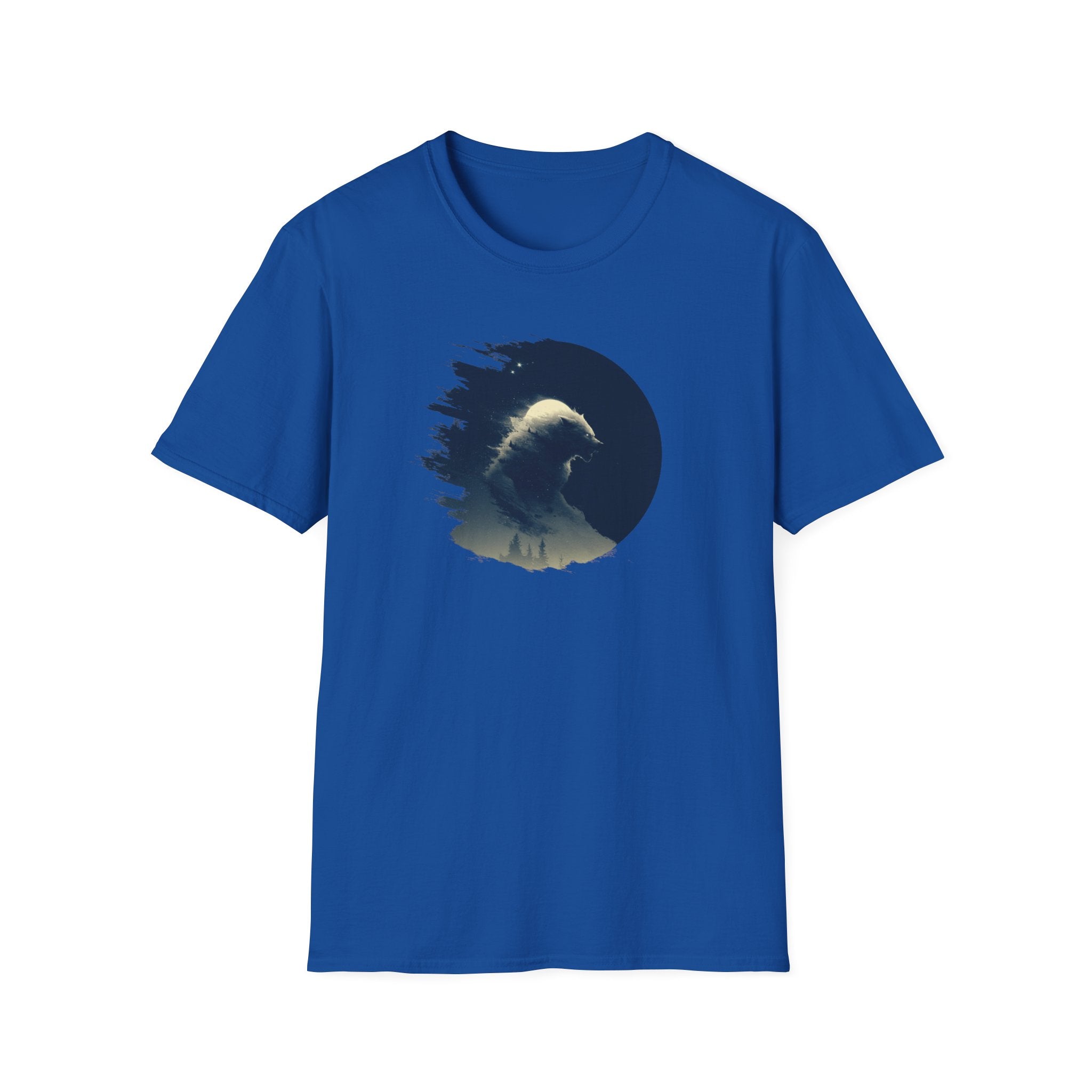 Werewolf Ripped Graphic T-Shirt — Minimalist Howling Tee