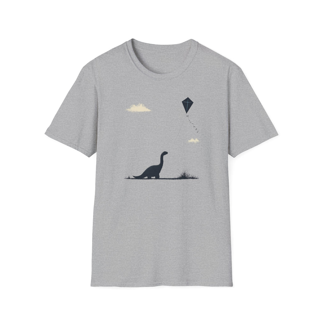 Dinosaur Kite T‑Shirt - Cute Story Book Fairy Tale Tee