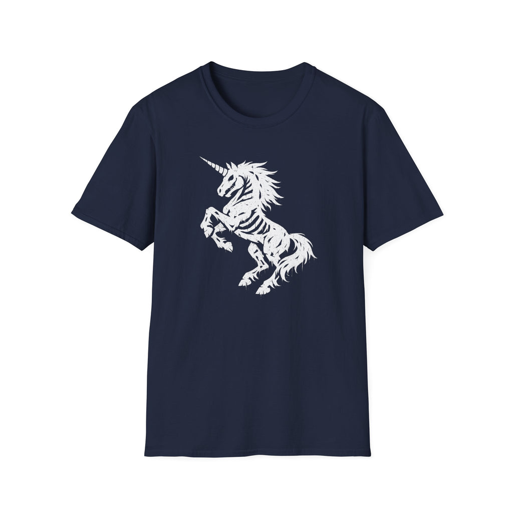 Unicorn Skeleton Graphic T-Shirt — Gothic Mythical Tee