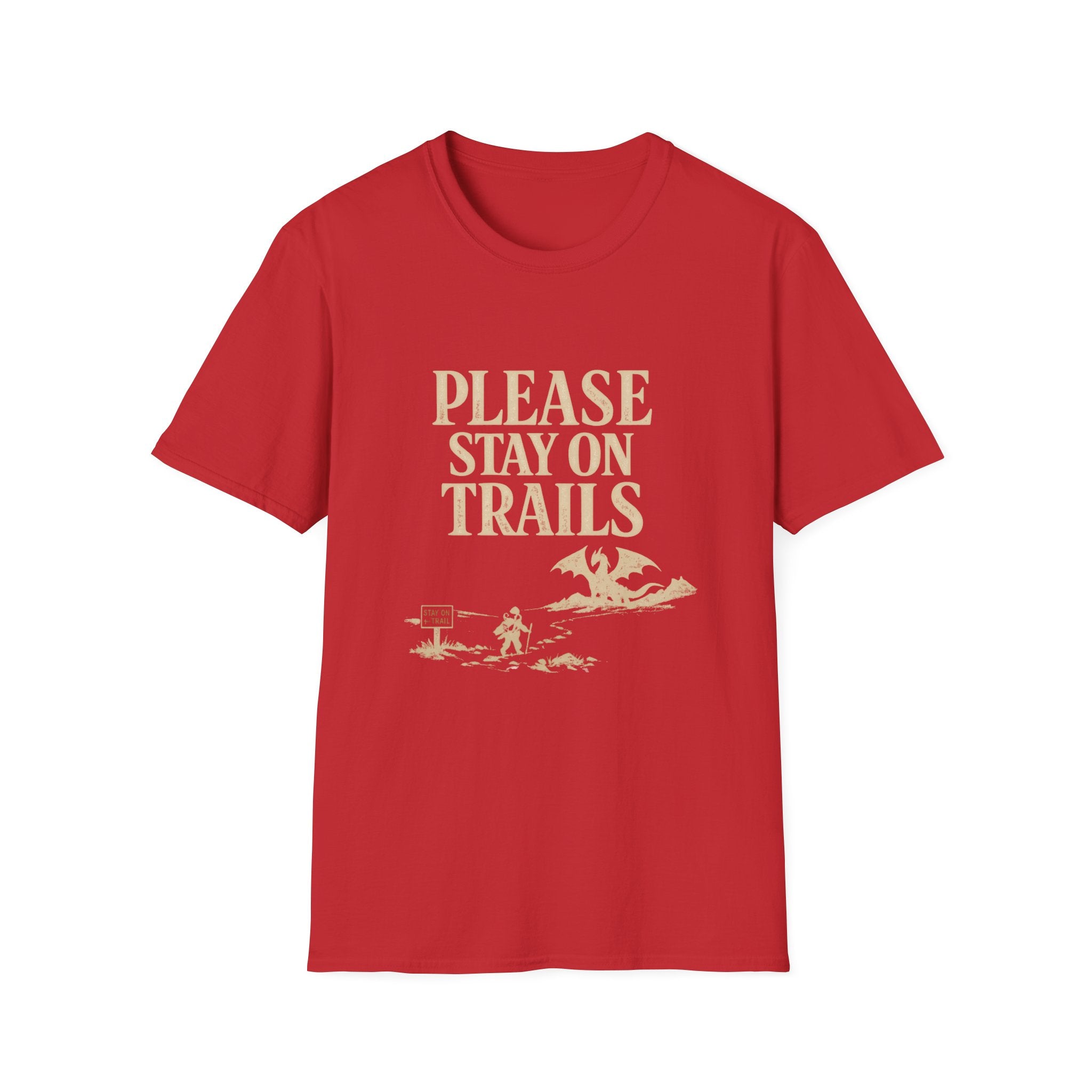 Please Stay On Trails T-Shirt - Dragon Off Trail Tee
