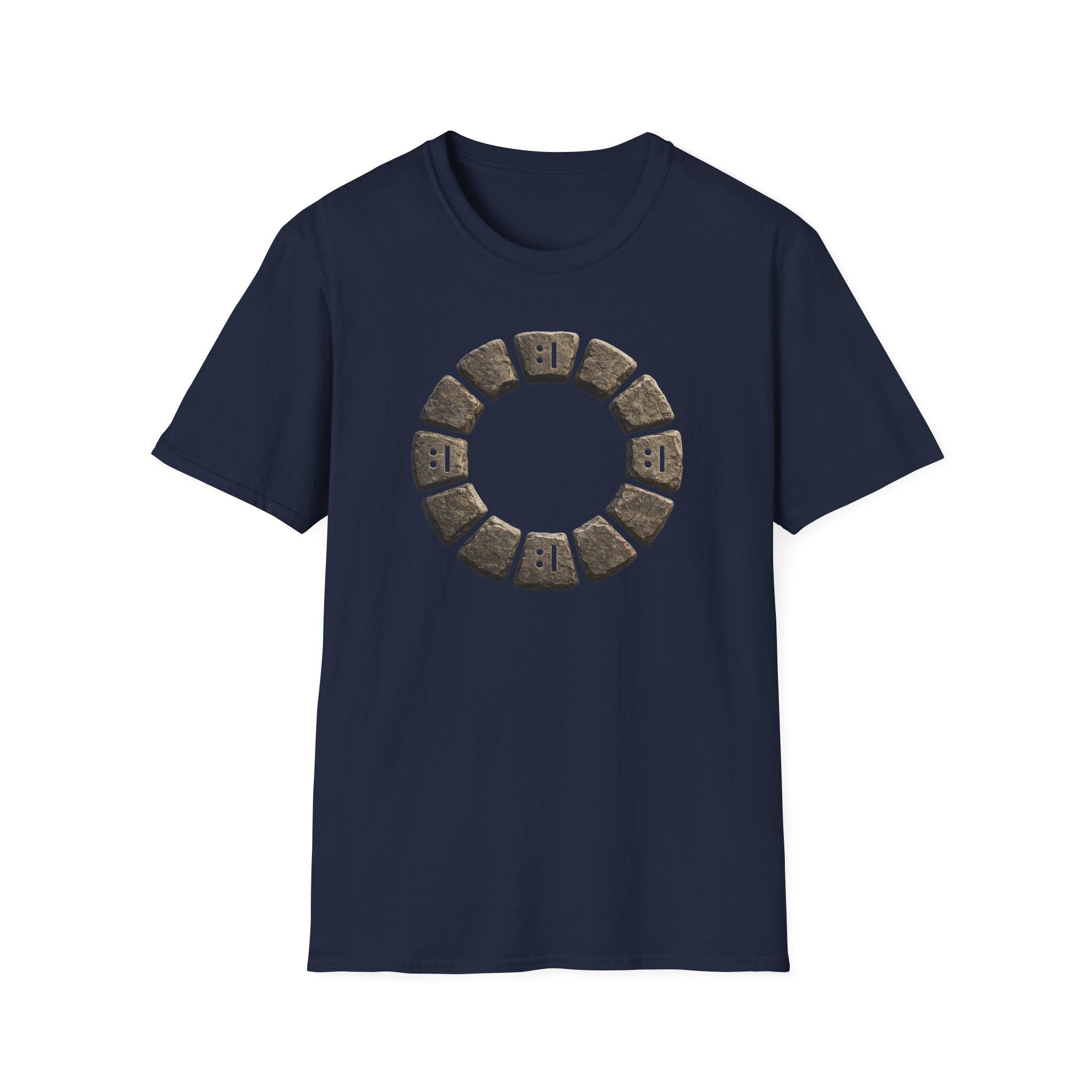 Wishing Well Stone Circle T‑Shirt - Rustic Worn Ring Design