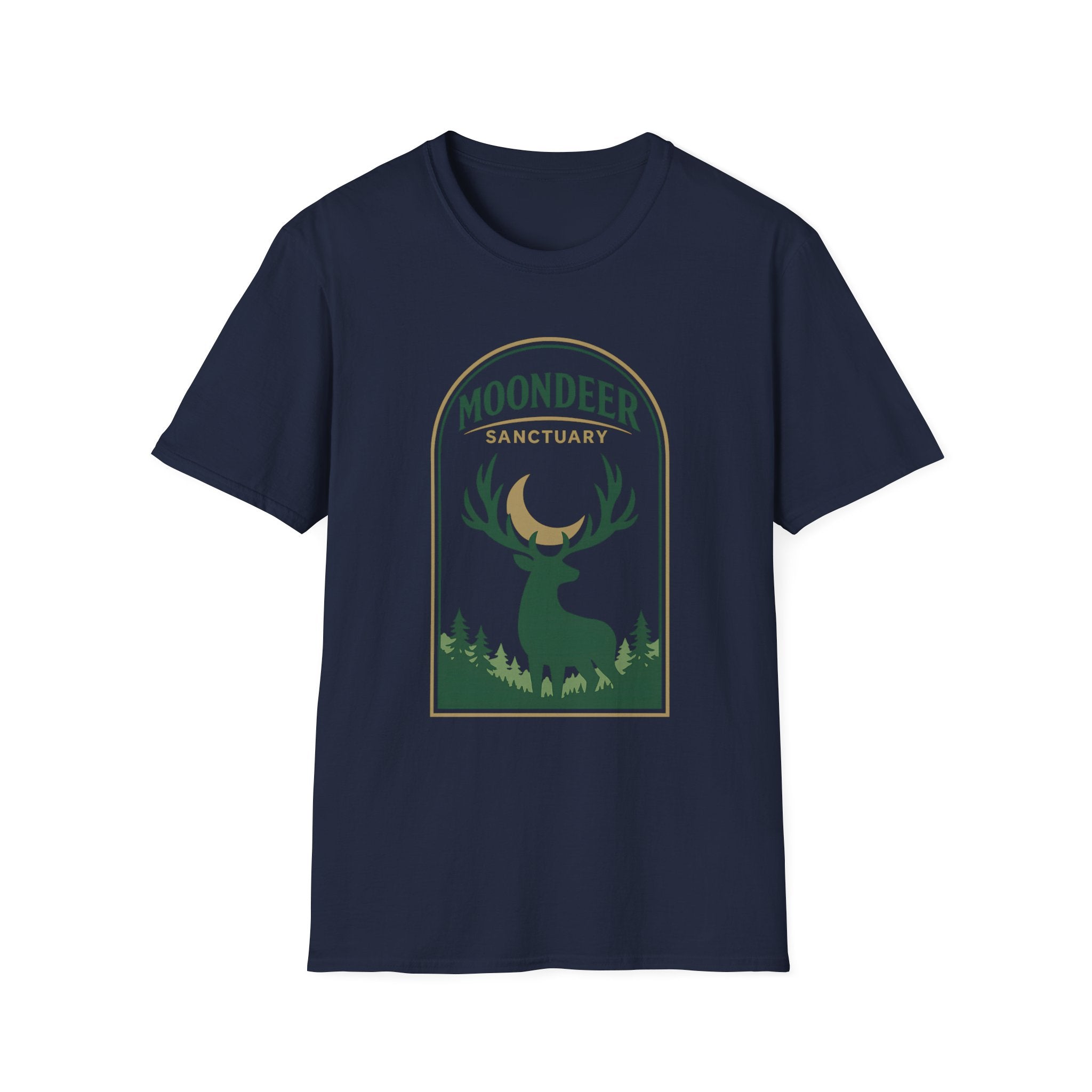 Moondeer Sanctuary T-Shirt - Nature Deer Graphic Tee
