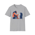 Retro Gamer Sasquatch T-Shirt - Vintage Bigfoot Playing Video Games Graphic Tee
