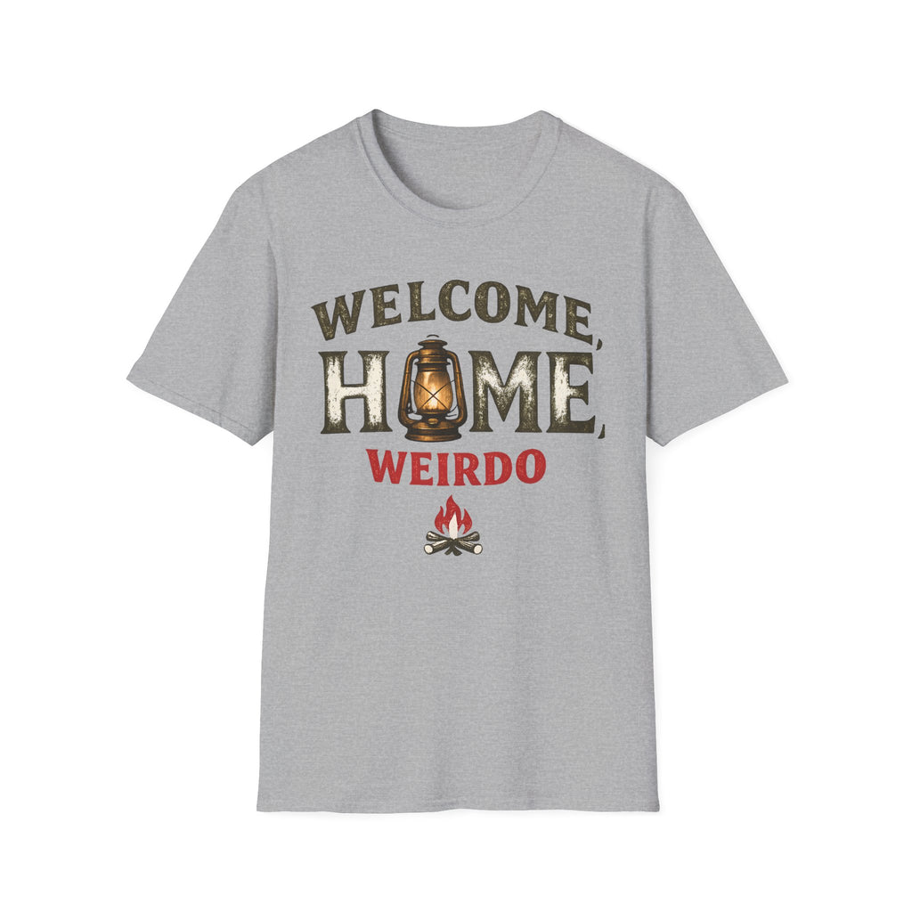 Welcome Home Weirdo T-Shirt - Funny Rustic Lantern Tee