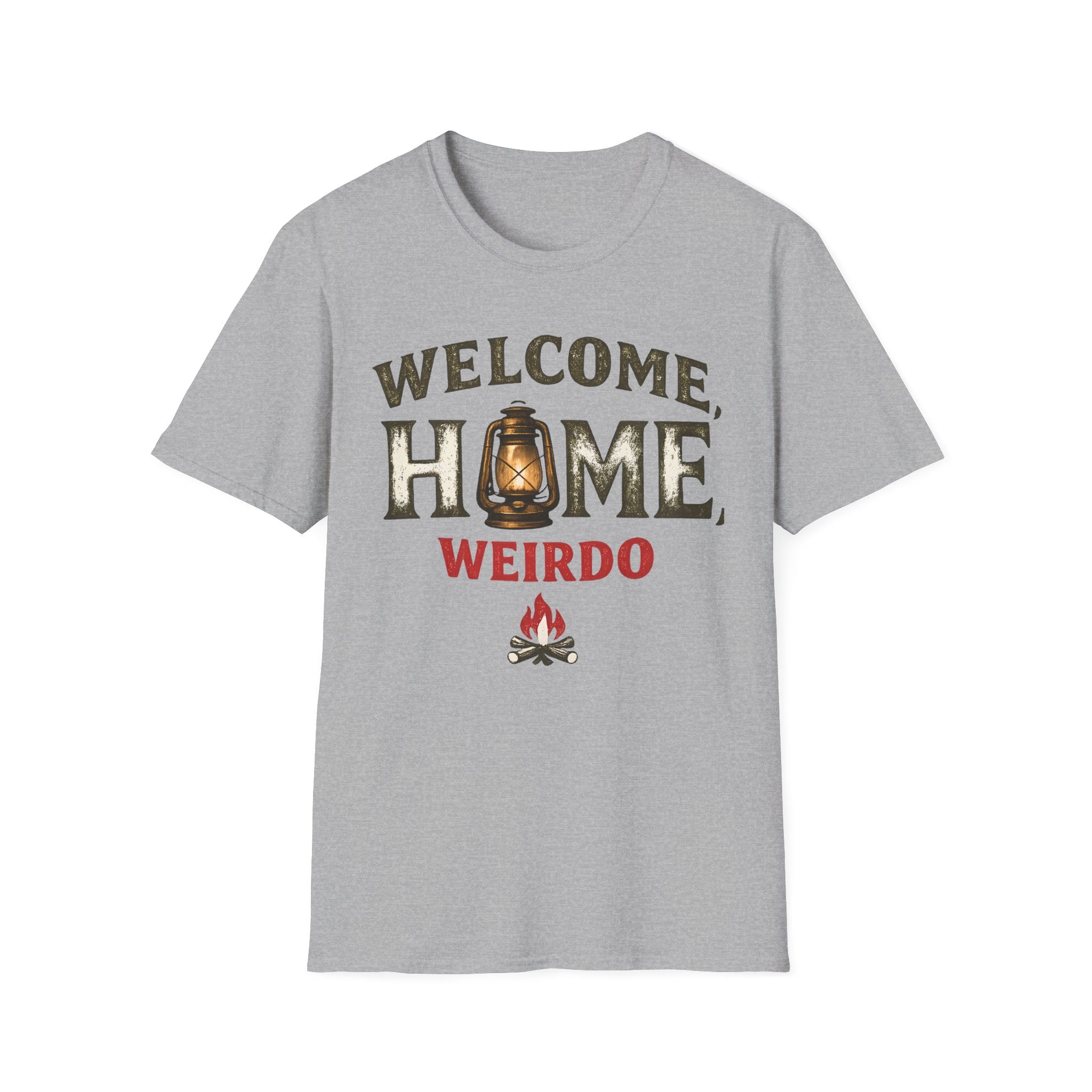 Welcome Home Weirdo T-Shirt - Funny Rustic Lantern Tee