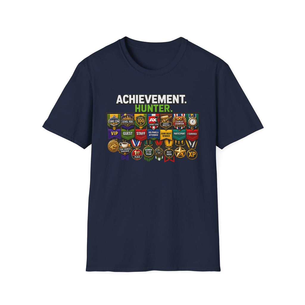 Achievement Hunter T-Shirt — Gamer Badge & Achievement Tracker Tee