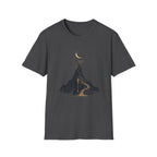 Mountain Peak T-Shirt — Minimal Moon & Golden Path Tee