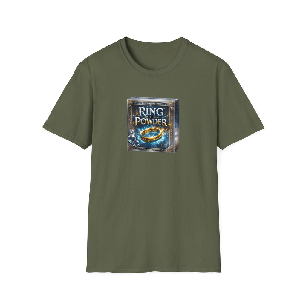Ring of Powder Laundry Soap Fantasy Parody T-Shirt
