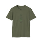 Minimal Pine Tree T-Shirt — Reflection Silhouette Tee