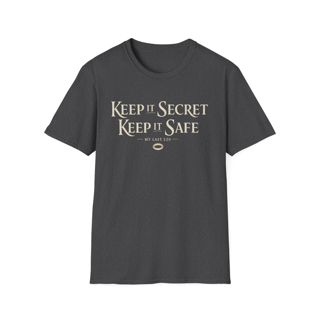 "Keep It Secret, Keep It Safe: My Last 20" T-Shirt - Retro Lord of the Rings Inspired Tee
