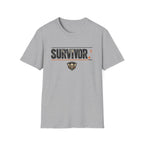 Survivor Graphic T-Shirt – Distressed Patch Design