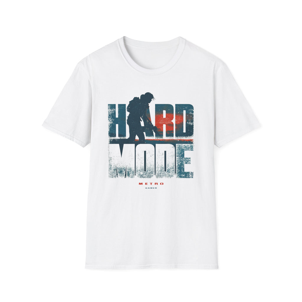 Hard Mode Metro Gamer T‑Shirt — Retro Distressed Graphic Tee