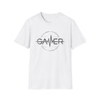 Gamer Heartbeat T-Shirt - Retro Monochrome Black Gaming Tee