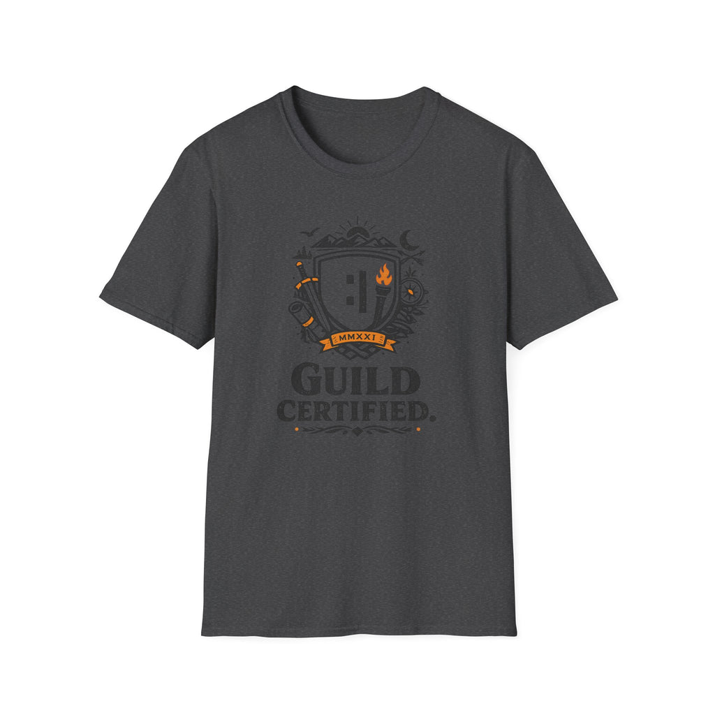 Guild Certified T-Shirt — Crest Emblem Gaming Logo Tee