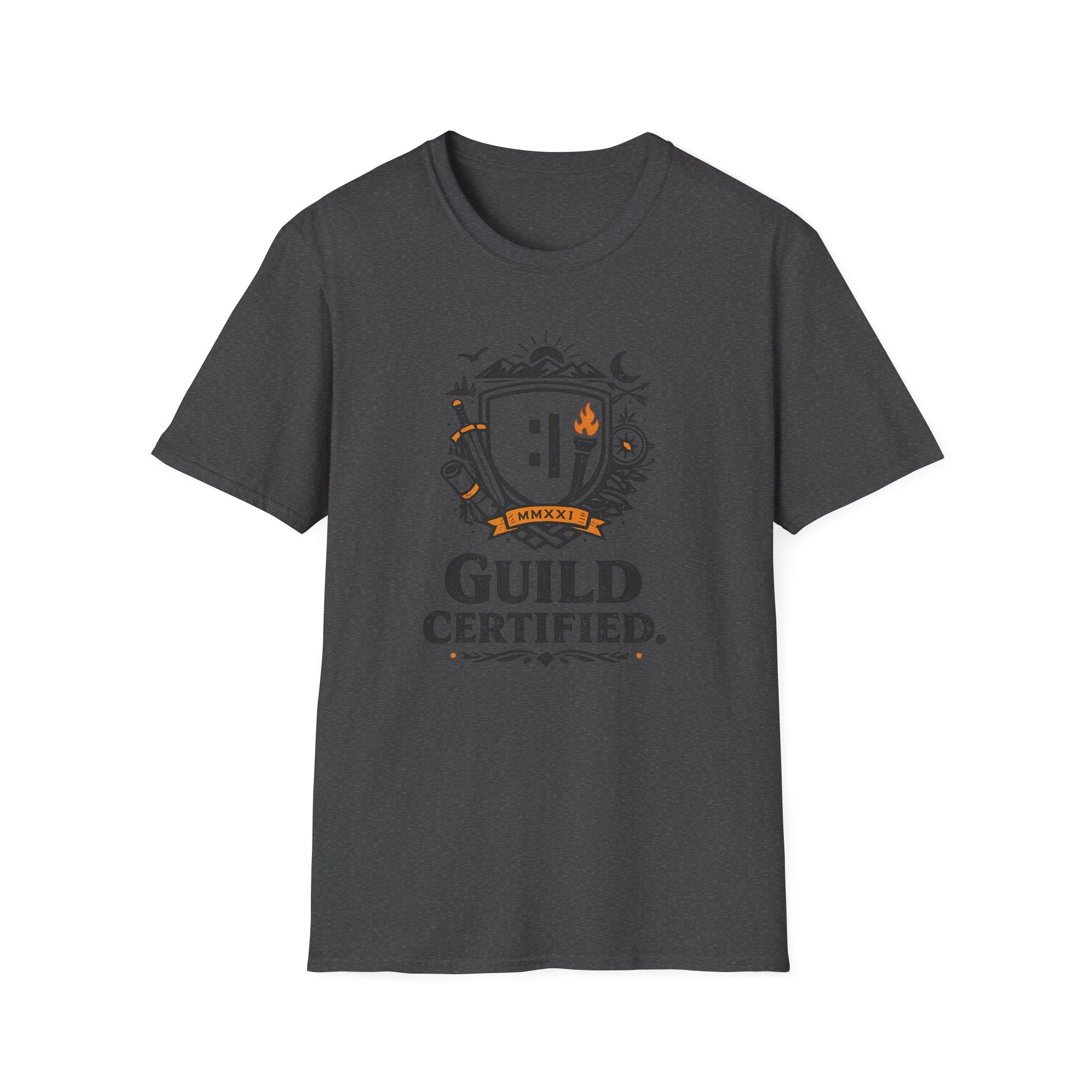Guild Certified T-Shirt — Crest Emblem Gaming Logo Tee