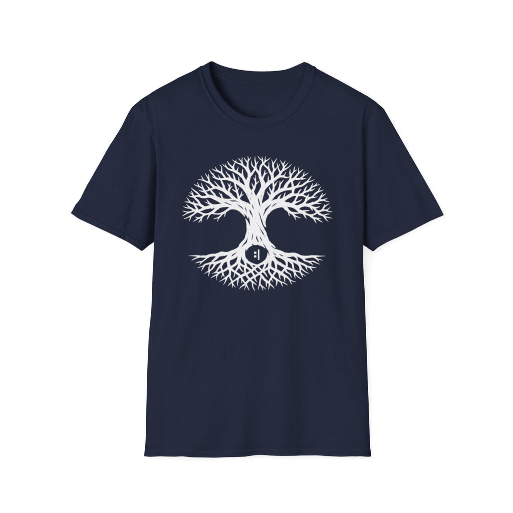 Tree of Life T-Shirt – White Woodland Roots Graphic Tee