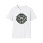 Mystic Forest Portal T-Shirt — Circular Woodland Scene with Moonlit Path
