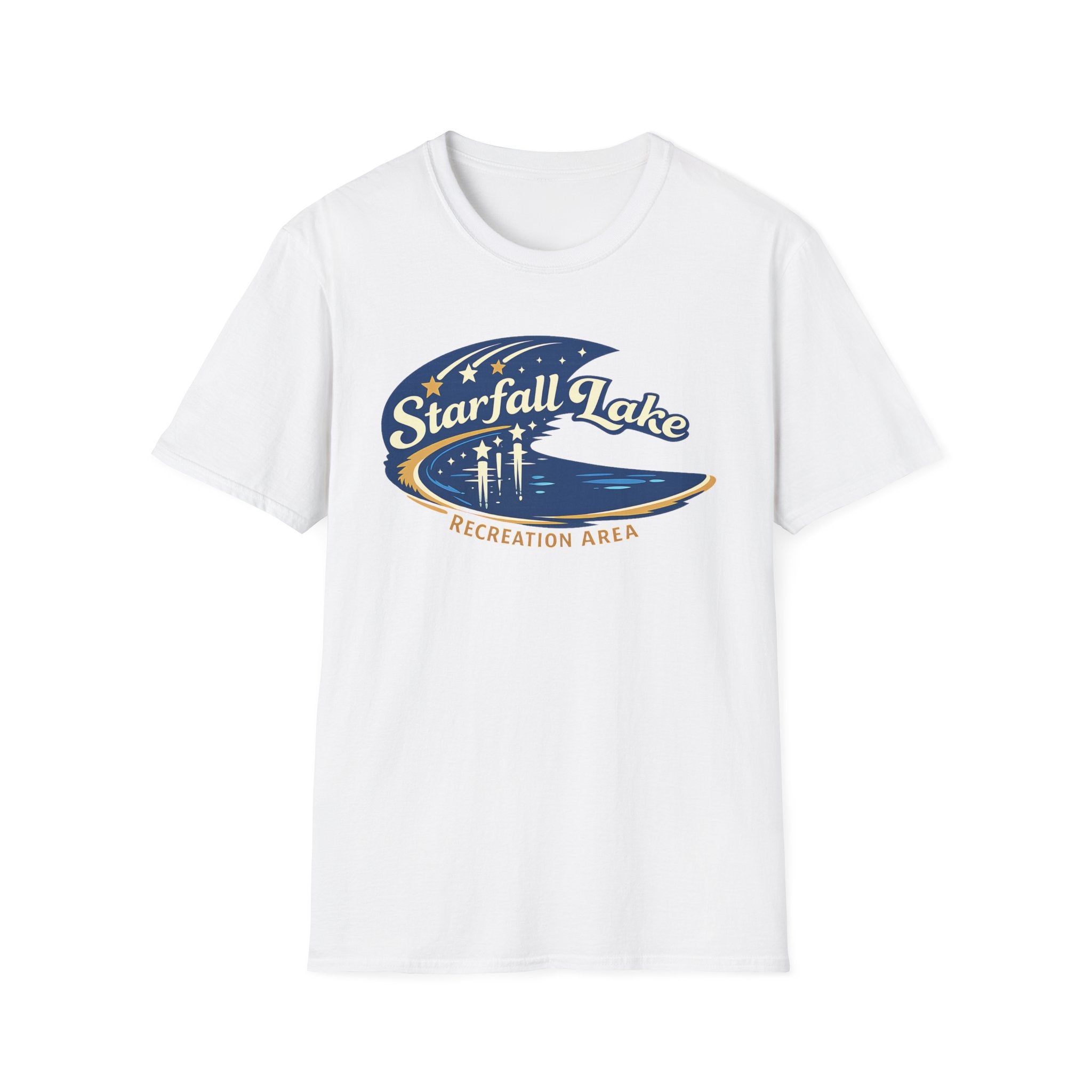 Starfall Lake T-Shirt - Retro Fantasy Recreation Area Tee