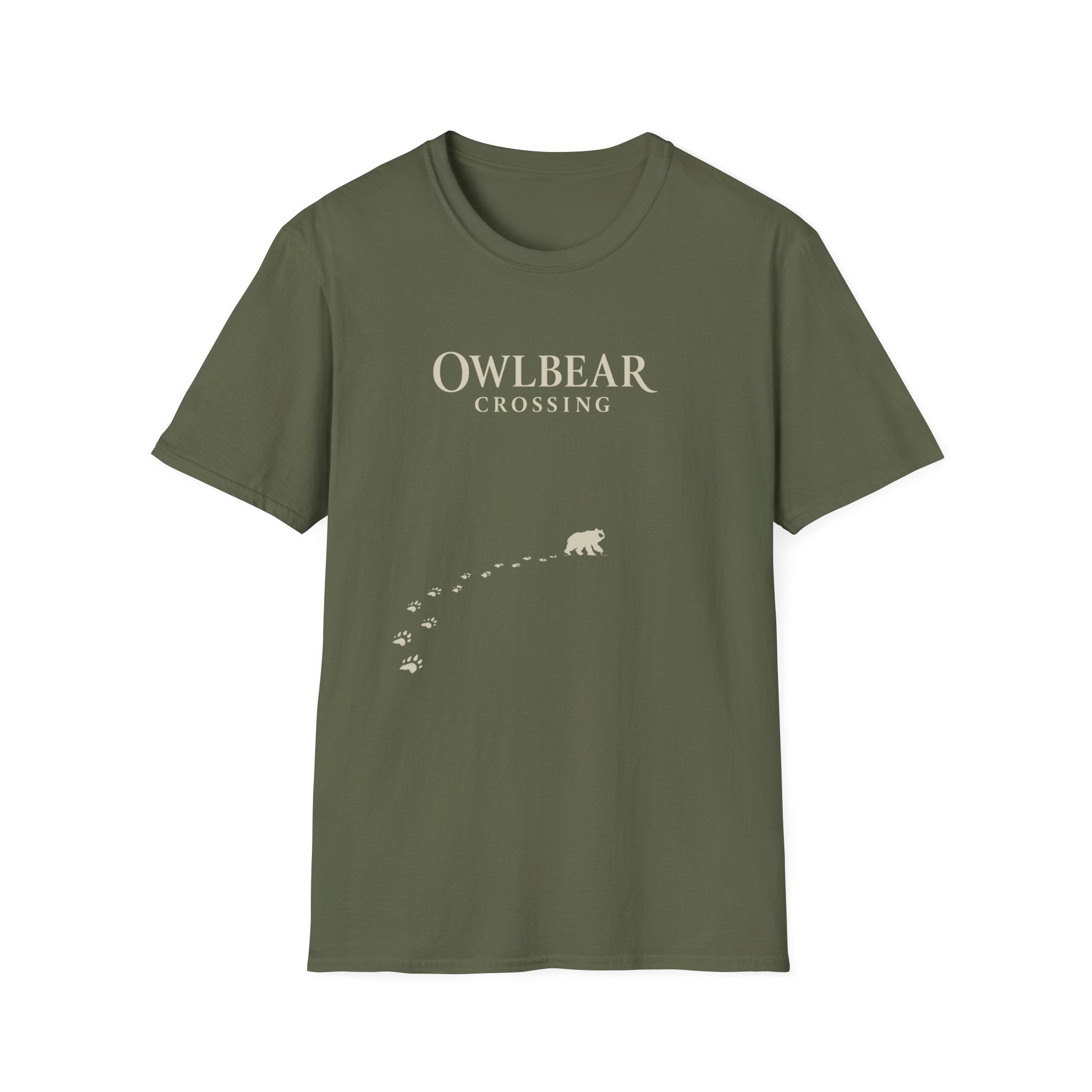 Owlbear Crossing T‑Shirt — Cute Fantasy Creature Graphic Tee